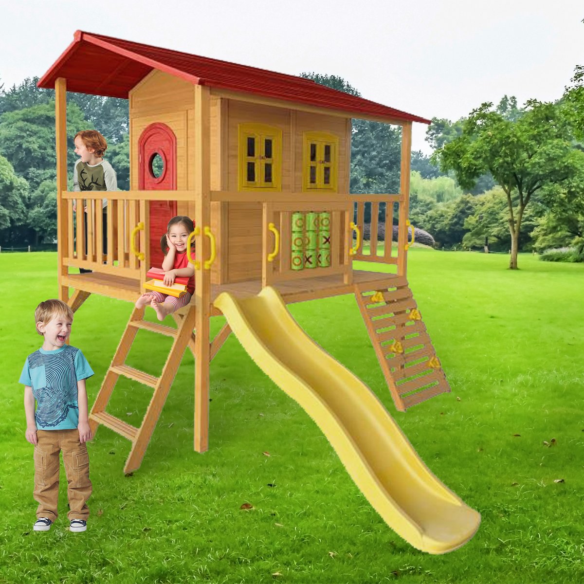 חדש!! בית עץ לילדים דגם פיקוס